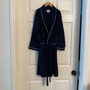 Petite Plume Boys Classic Robe -Navy